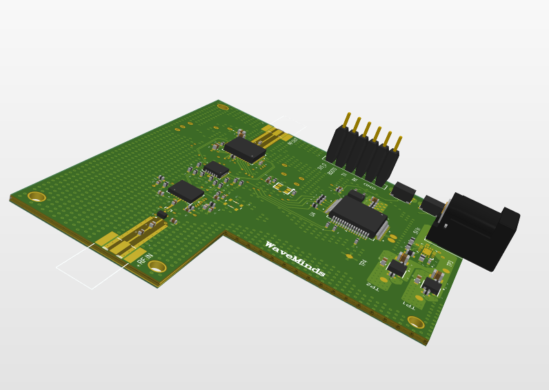 GPS Spoofing PCB 3D View in Altium